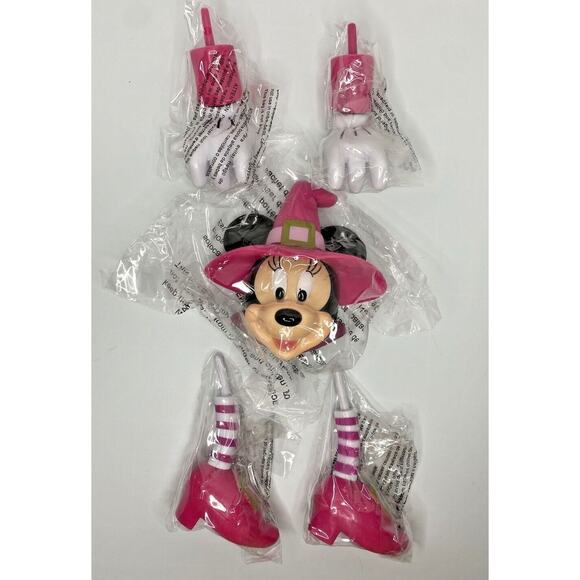 2016 Disney Minnie Mouse Pumpkin Push-In Set NIB SKU U14 - Picture 2 of 3